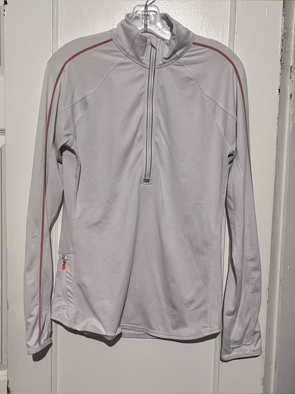 White active quarter zip sweater from athleta medium for women’s